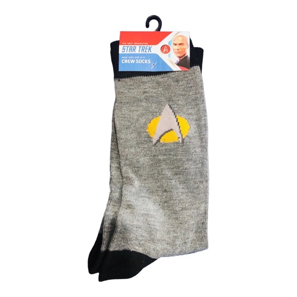 Star Trek Spock gray blue crew socks new -1 pair - Picture 7 of 8